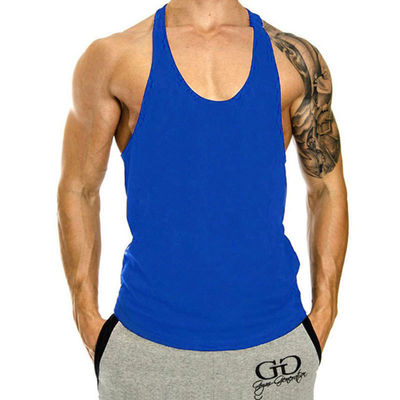 RTS OEM Impressão Digital Gym Cut Off Tank Sleeveless para Homens Athletic Wear