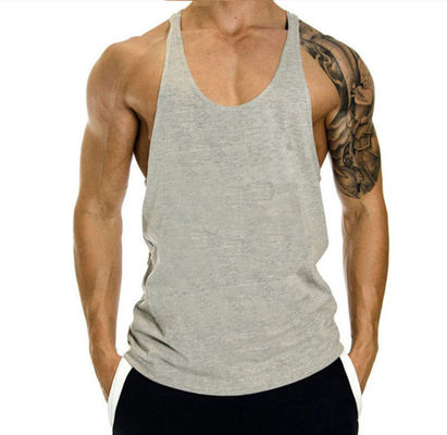 RTS OEM Impressão Digital Gym Cut Off Tank Sleeveless para Homens Athletic Wear