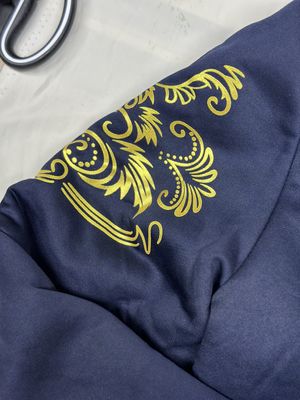 100% Poliéster Manga Longa Homem Espessado Capuzado Set de Duas Peças Para Desportos de Inverno