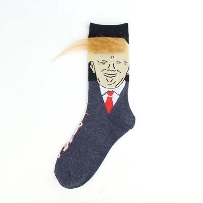 Acessórios masculinos Caráter engraçado, louco, desenhista, estriado, algodão, meias felizes