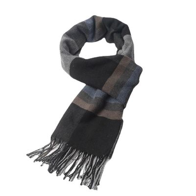 Fãs da equipa de futebol Jacquard Scarf Custom Tricoteado Scarf de Inverno com padrão em quadros