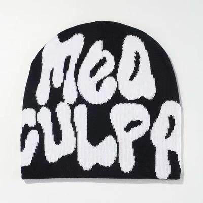 Dom Style 100% Acrílico Jacquard Inverno Custom Tecido Pom Pom Beanie Chapéu para dias frios