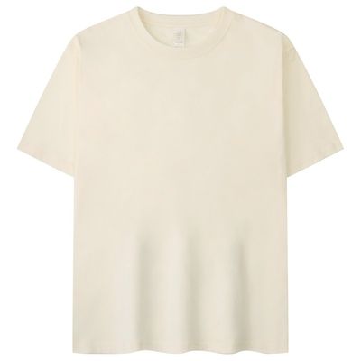 Camiseta azul claro T-Shirt Quente Seco Camisetas simples bege Para Impressão Anti-rugas Verão