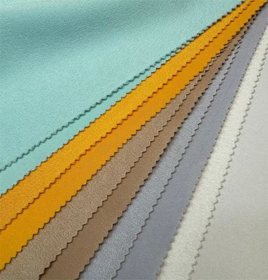 Cores personalizadas de alta densidade 4 vias de alongamento Spandex tecido de tecido imitado de acetato para roupas
