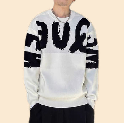 Camisola espessada para homens em letras grandes perfeita para moda e conforto no inverno
