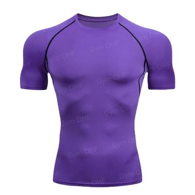 XMAMLON camiseta de manga curta masculina perfeita para treinamento de compressão atlética