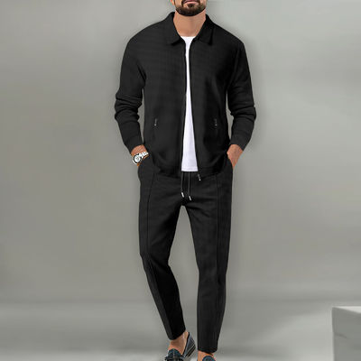 Trajes para homens Fitness Jogador Esporte Jaqueta com fecho de duas peças