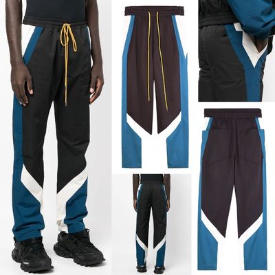 Primavera e Outono Poliéster Respirável Patchwork Streetwear Traje para Homens