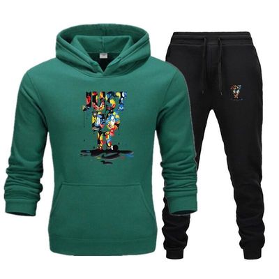 Melhore a sua aparência de Inverno com o nosso suéter personalizado Homens Hoodie Set Traje Incluído