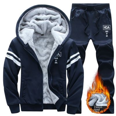 Camisola com capuz espessada e fato de treino portátil para atividades ao ar livre