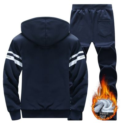 Camisola com capuz espessada e fato de treino portátil para atividades ao ar livre