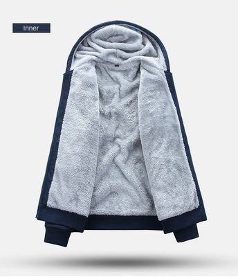 Camisola com capuz espessada e fato de treino portátil para atividades ao ar livre