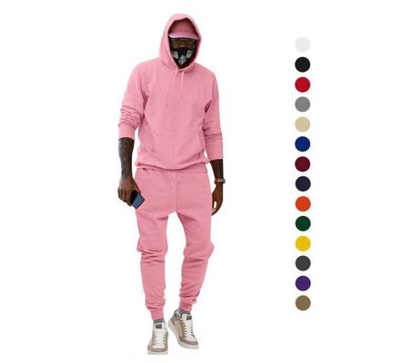 Trajes de suor em branco personalizados Homens Jogging Set Hoodies Jogging Usar roupas