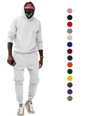 Trajes de suor em branco personalizados Homens Jogging Set Hoodies Jogging Usar roupas