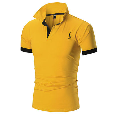 Impressão Padrão Tipo 330 gramas Plain Casual Golf Custom Logo simples Polo Shirt Para Homens