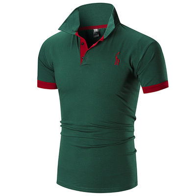 Impressão Padrão Tipo 330 gramas Plain Casual Golf Custom Logo simples Polo Shirt Para Homens