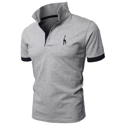 Impressão Padrão Tipo 330 gramas Plain Casual Golf Custom Logo simples Polo Shirt Para Homens