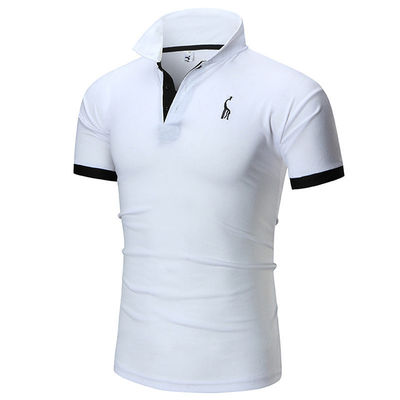Impressão Padrão Tipo 330 gramas Plain Casual Golf Custom Logo simples Polo Shirt Para Homens