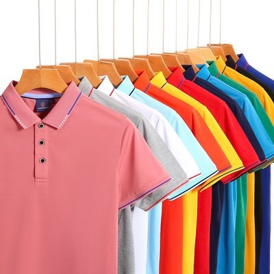 Camiseta de polo de manga curta personalizada para homens para atividades comerciais, trabalho e publicidade
