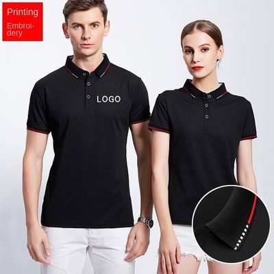 Camiseta de polo de manga curta personalizada para homens para atividades comerciais, trabalho e publicidade