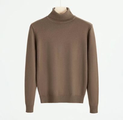 Roupas de tricô de primavera suéter de pescoço alto para homens roupa interior à prova de vento blusa camisa de baixo