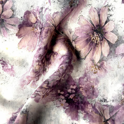 65gm Mistura de lã Filtro de papel estampado Jacquard acetato Poliéster tecido de cetim para vestido