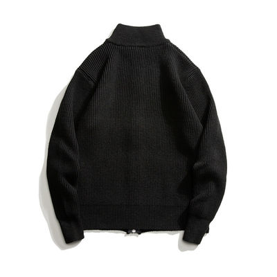 Cardigan com fecho de fechadura Suéter de tricô com 100% de poliéster na primavera
