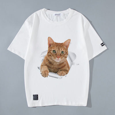 T-Shirt masculino de logotipo personalizado com padrão impresso e anime 3D