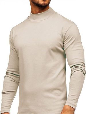T-shirt de manga longa de homens suéter camisa de baixo suporte 7 dias