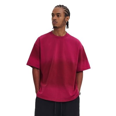 100% algodão Unisex T-shirt de grande porte de base T-shirts masculinos descontraídos e soltos T-shirts sólidos