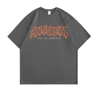 T-shirts de algodão personalizados OEM ODM Detecção de agulha anti-encolhimento Plus tamanhos