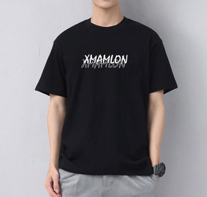 T-shirts de algodão personalizados OEM ODM Detecção de agulha anti-encolhimento Plus tamanhos