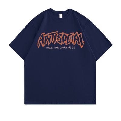 T-shirts de algodão personalizados OEM ODM Detecção de agulha anti-encolhimento Plus tamanhos