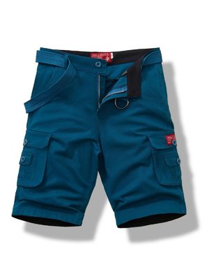Calções de carga para homens Material de algodão grosso com conveniência de bolsos múltiplos