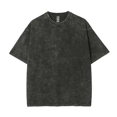XMAMLON RTS OEM Vintage 250G Streetwear de grande porte camiseta pesada para homens