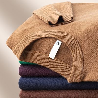 Roupas de malha de lã de merino para homens, de malha de linho, de linho, de linho, de linho.