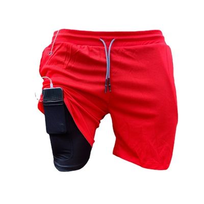 Calças curtas de cintura elásticas para homens para secagem rápida e impressão personalizada