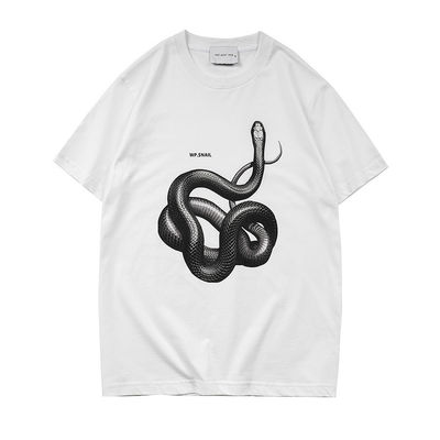 Camisa 3D impresa de serpente solta para moda de rua em vários tamanhos