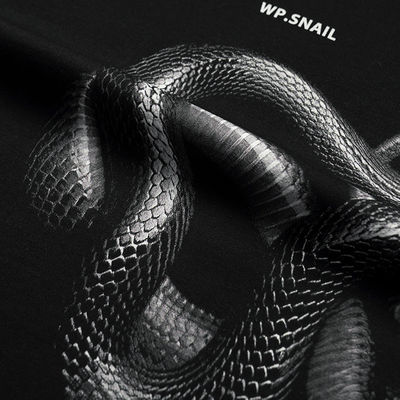 Camisa 3D impresa de serpente solta para moda de rua em vários tamanhos