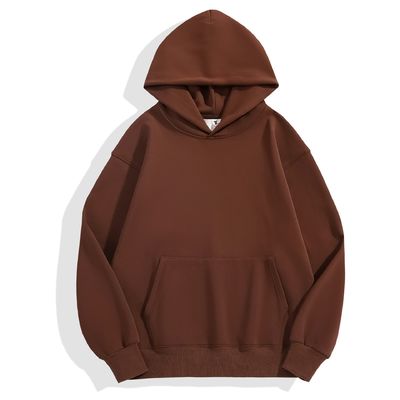 Hoodies de Inverno Homens Hoodie espesso Fleece apertado Fleece Drop Shoulder Hoodie de algodão XS-4XL 480g