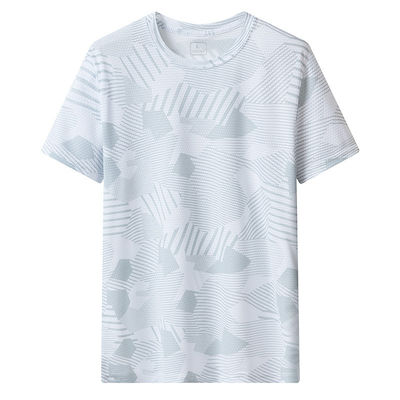 Verão UPF 50 T-Shirt Impresso UV Logotipo personalizado Boxy Gym Streetwear para homens e mulheres