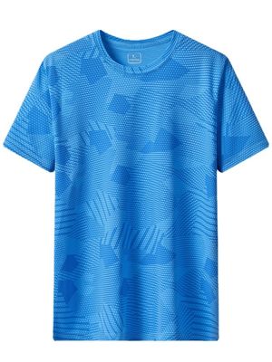 Verão UPF 50 T-Shirt Impresso UV Logotipo personalizado Boxy Gym Streetwear para homens e mulheres