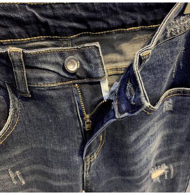 Meia cintura XMAMLON Hip Hop masculino Streetwear Skinny Damages rasgado jeans calças calças