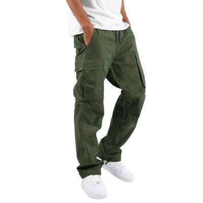 Outros Lavar Algodão puro Cargo masculino Kurta Calças formais para caminhadas táticas por XMAMLON