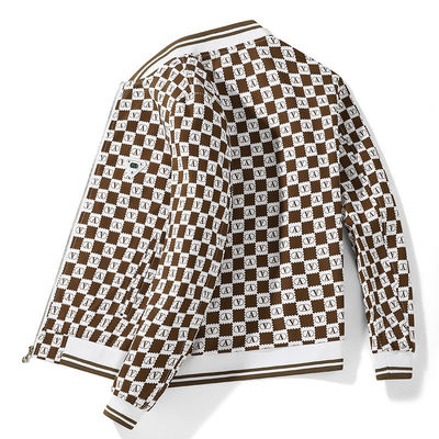 Casaco Homem Casaco Slim Decoração Vintage Impressão Casaco Homem Moda Desporto Casual