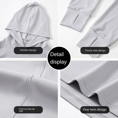 100% poliéster Impressão digital Impressão preta Hoodie Homens cortado Hoodie Sweatsuits