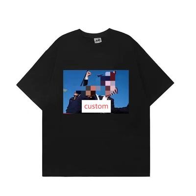 Camiseta de algodão sustentável para homens STREETWEAR estilo anti-rugas camisas desenho animado