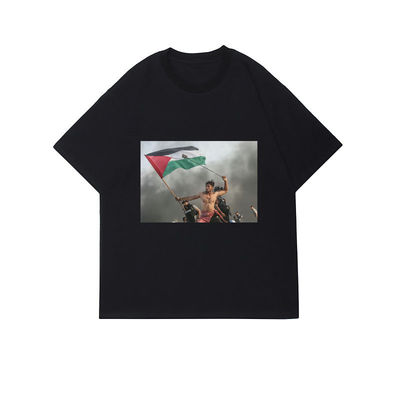 Camiseta de algodão sustentável para homens STREETWEAR estilo anti-rugas camisas desenho animado