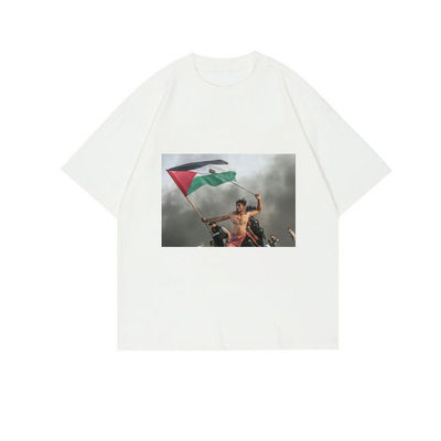Camiseta de algodão sustentável para homens STREETWEAR estilo anti-rugas camisas desenho animado
