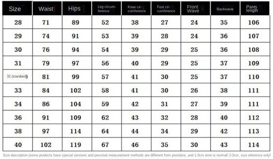 Algodão Denim Stretch Skinny Impressão Sustentável Calças de Creme Direitos para Homens
